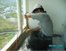 窗框鑽孔灌注防水施作案例